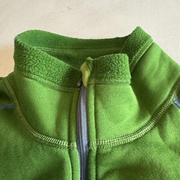 Cloudveil Pullover Mens Large Green Half Zipper Polartec Stretch Outdoor Hiking - Picture 4 of 16